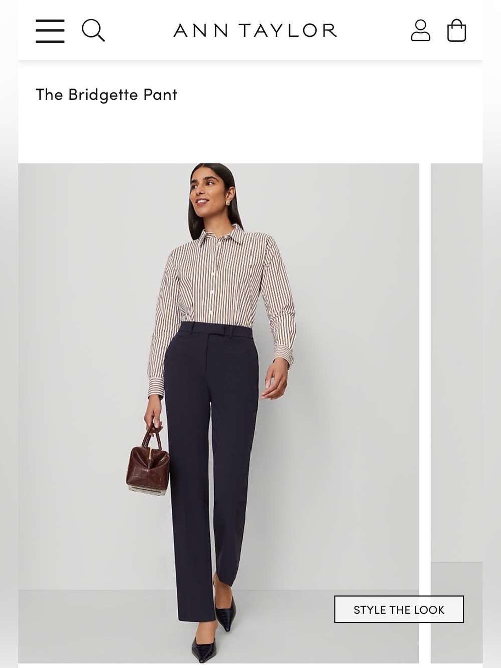 Ann Taylor The Bridgette Pant in Navy 12P